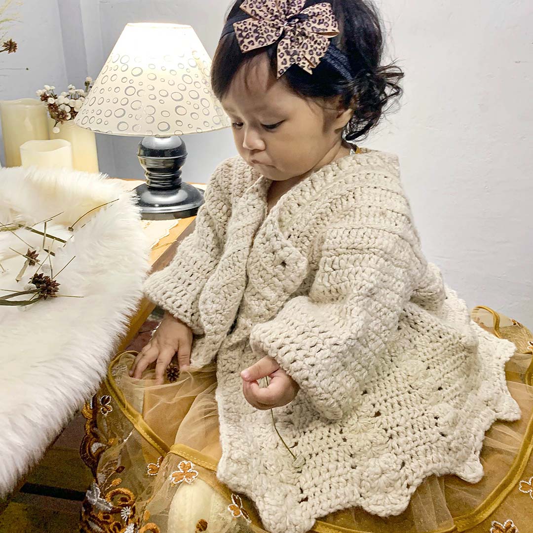 Baby Open Sweater Crochet Pattern – Muezart