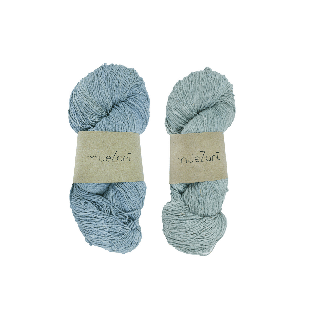 Eri silk bundle 15/3 Fingering naturally dyed color yarn | Muezart