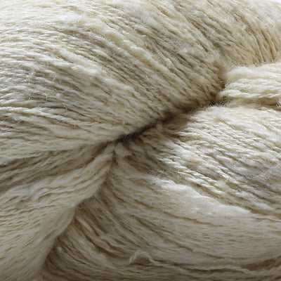 close up of our light fingering 20/2 eri silk undyed yarn | Muezart