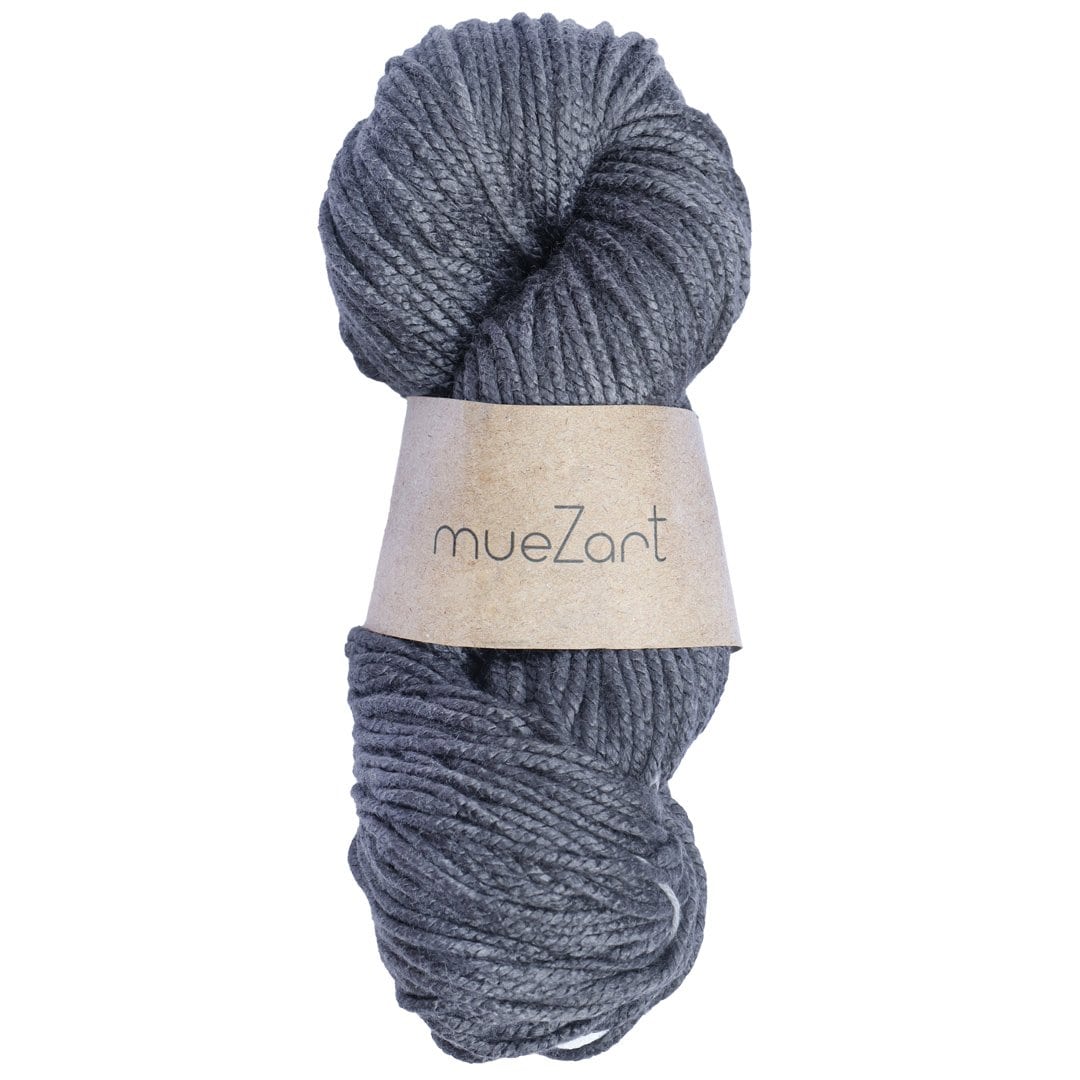 Grey Colour Natural Dyed Eri Silk Yarn 3/3 | Worsted Yarn -  Best Yarn For Knitting