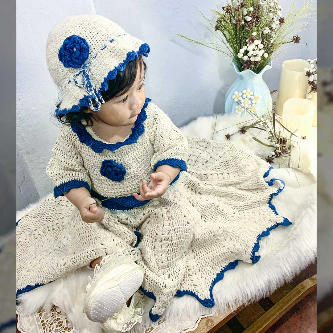 Free Little Miss Daisy Baby Dress Knit Pattern - Free Baby Knitting