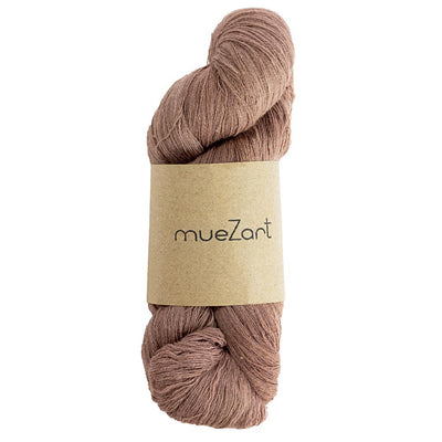 Eri silk naturally cherry malt dyed fine lace weight yarn | Muezart