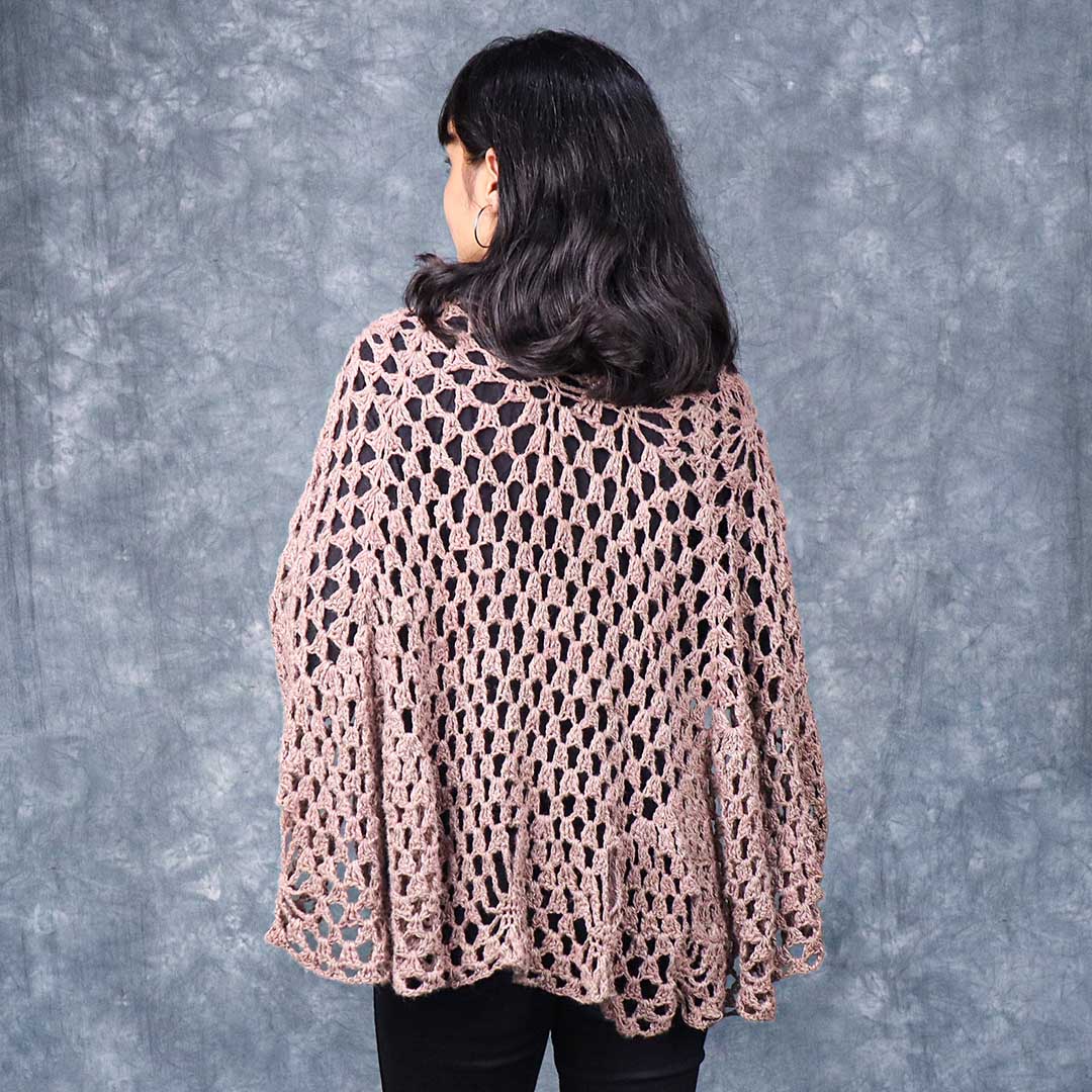 Brown Lilac Women's Crochet shawl