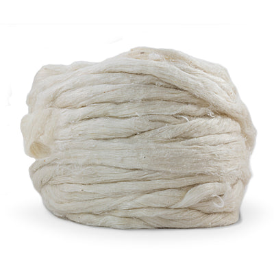 eri silk sliver/roving | sliver eri silk | sustainable yarn | vegan sliver | Muezart