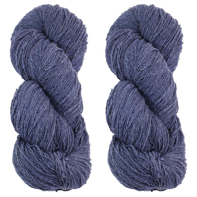 Eri silk bundle 15/3 Fingering Erino naturally dyed mulberry blue color yarn | Muezart