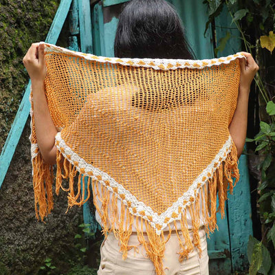 Lace Triangle Knitted Shawl Pattern