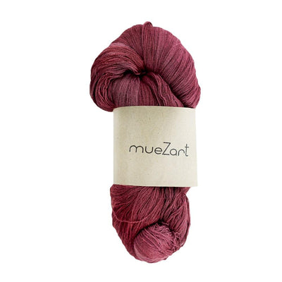 Eri silk naturally dyed fine lace weight yarn | Muezart