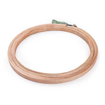 An embroidery hoop for embroidery with Eri Silk Threads