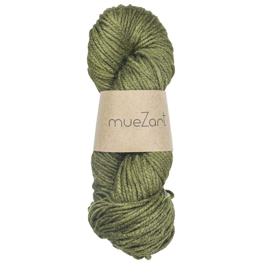 Green Colour Natural Dyed Eri Silk Yarn 3/3 | Worsted Yarn -  Best Yarn For Knitting