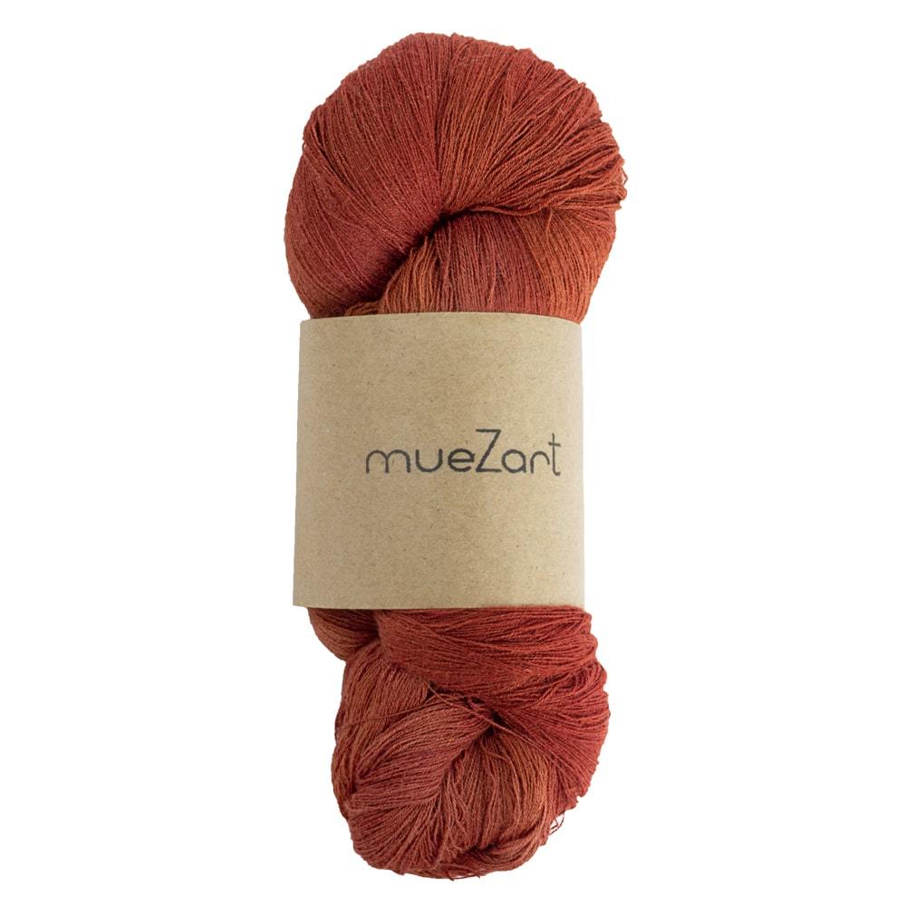 Eri silk naturally dyed fine lace weight yarn | Muezart