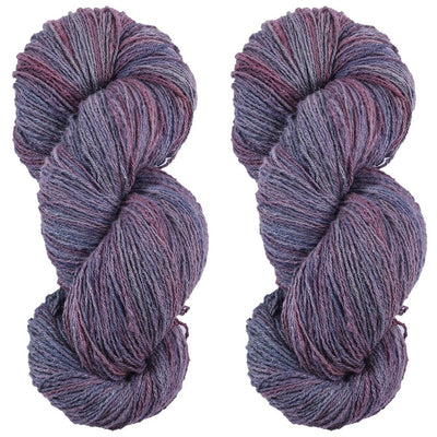 Eri silk bundle 15/3 Fingering Erino naturally dyed mulberry speckled dark color yarn | Muezart