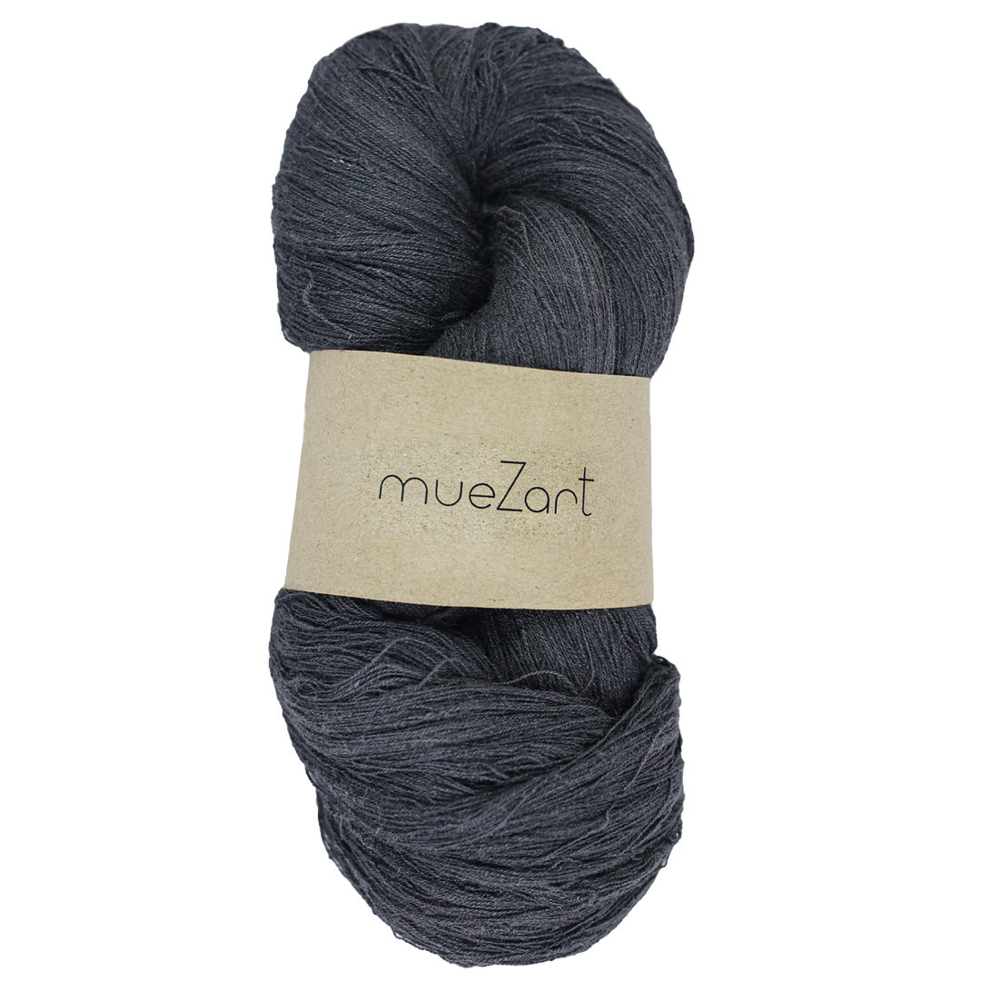 Eri silk yarn for weaving, color pebble gray, yarn count 60 by 2 | Muezart