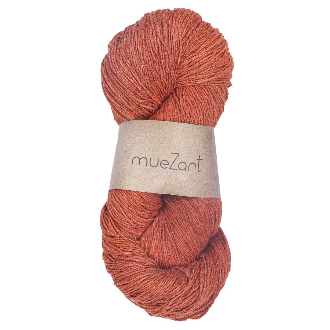 Buy Light Fingering Weight Yarn - Eri Silk Yarn For Crochet and Knitting -  Orange Colour