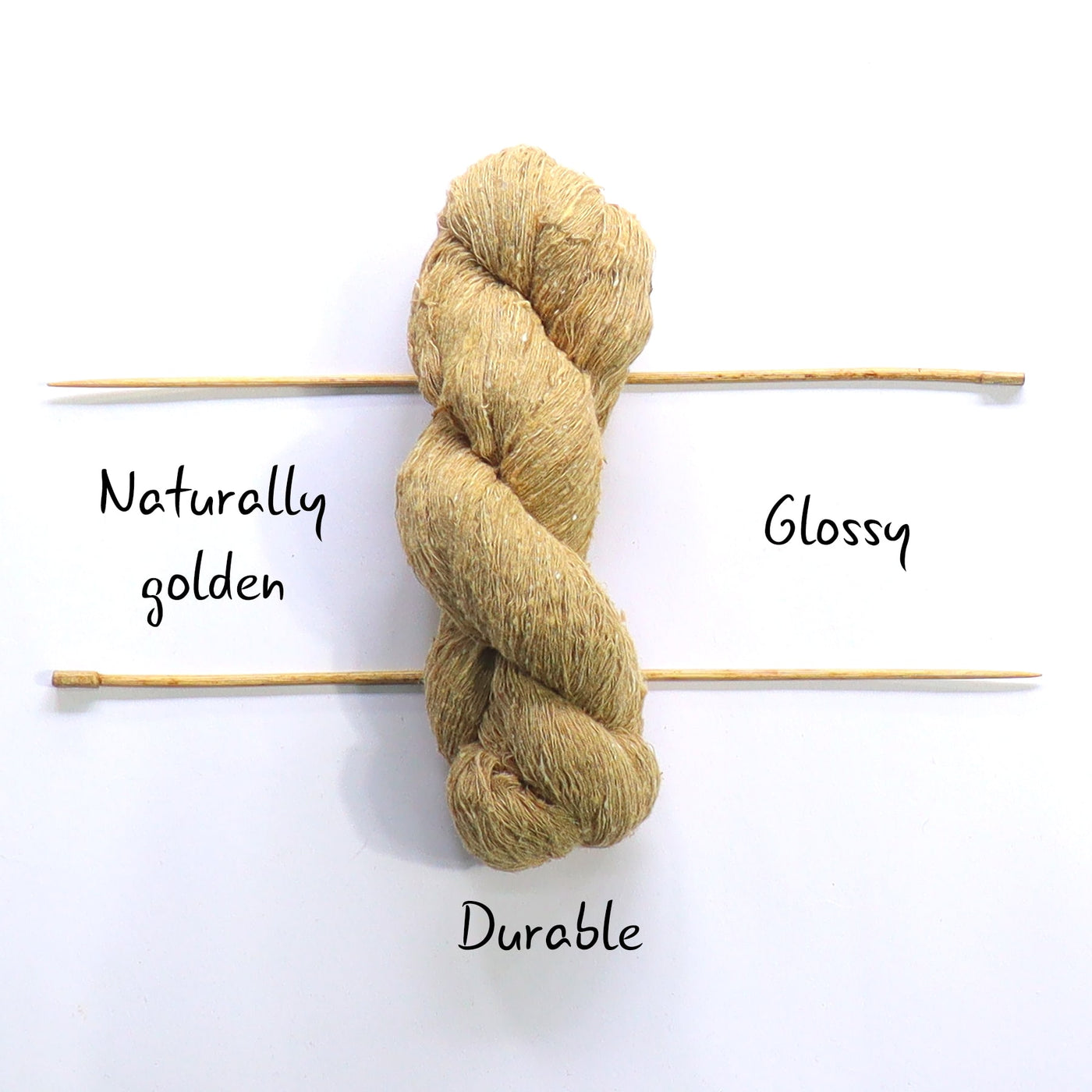 Muga Silk Yarn 30/1 | Natural Fiber Yarn Color | Yarn for weaving